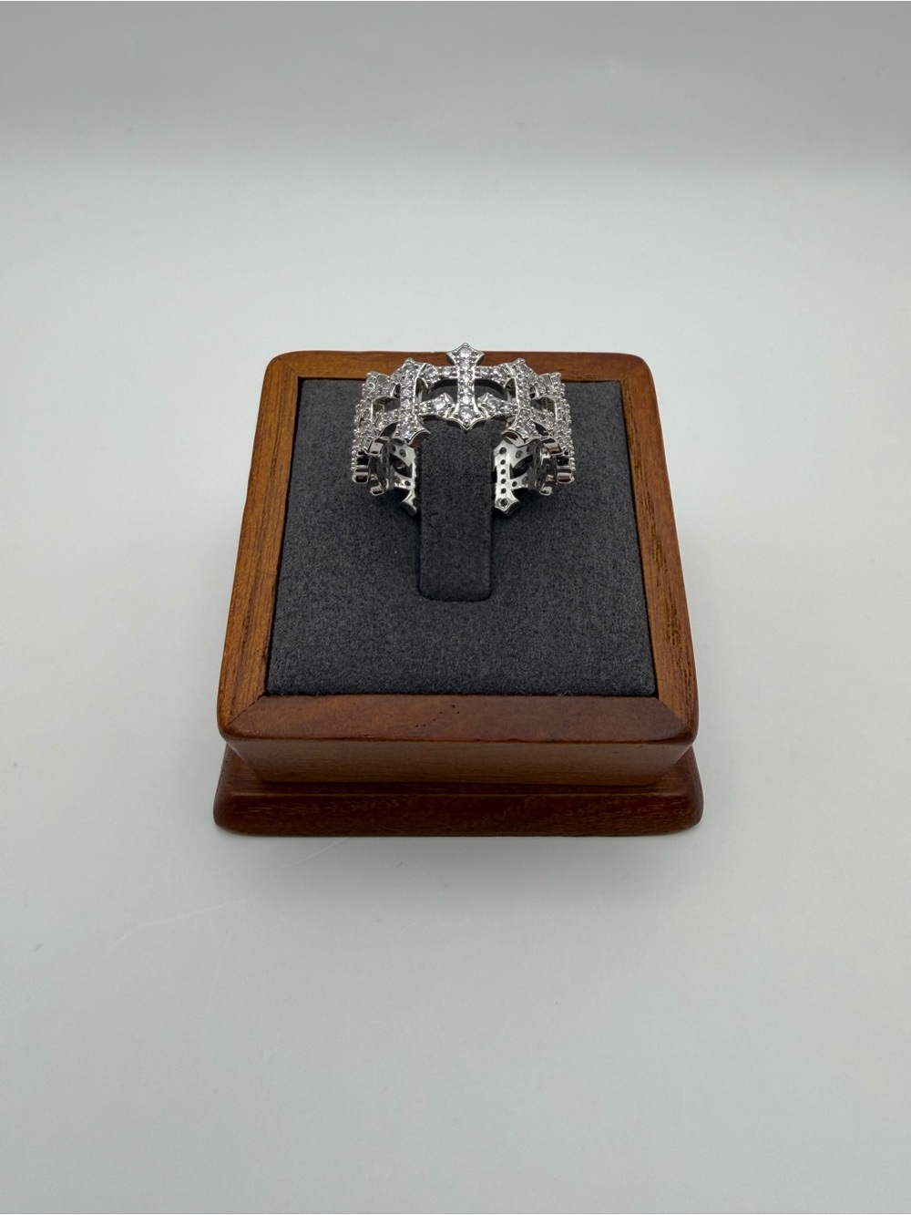 Iced CZ Cross Ring